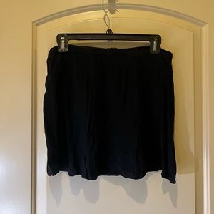 Black mini skirt